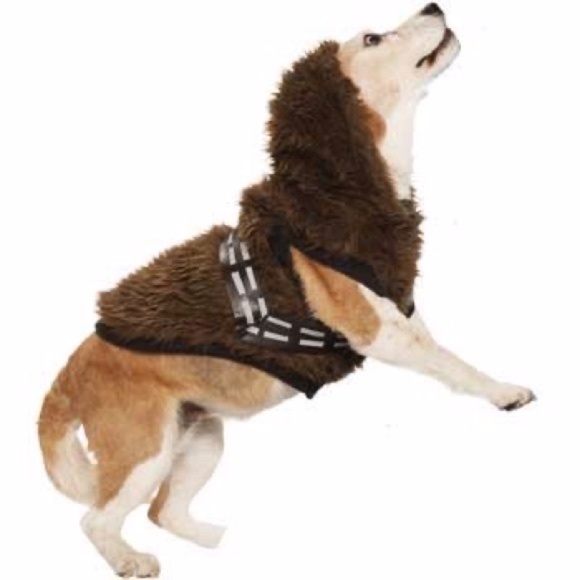 NWT Star Wars Chewbacca Hoodie Dog Costume Large 17"-19"